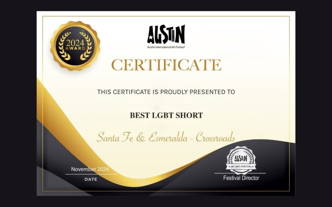 Winner Best LGBT Short at Austin International Art Festival